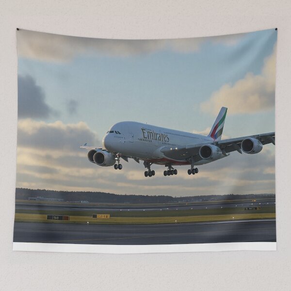 Item preview, Emirates Airbus A380 Graceful Landing designed and sold by Skyframe Aviation.