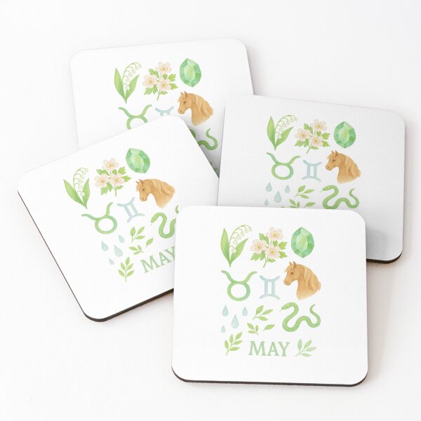 Item preview, Watercolor May Sticker Set designed and sold by BrushAndBreathe.