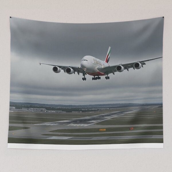 Item preview, Emirates Airbus A380 Graceful Landing designed and sold by Skyframe Aviation.