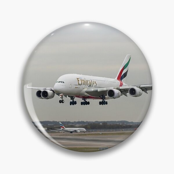 Item preview, Emirates Airbus A380 Graceful Landing designed and sold by Skyframe Aviation.