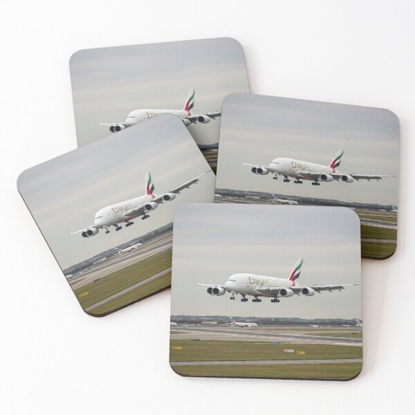 Item preview, Emirates Airbus A380 Graceful Landing designed and sold by Skyframe Aviation.
