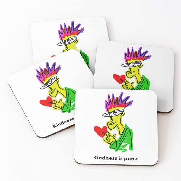 Item preview, Kindness Is Punk – Bold Heart Design designed and sold by SleekLineSketches.
