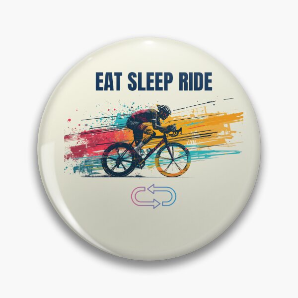 Item preview, Eat Sleep Ride Repeat Cycling T-Shirt | Funny Gift for Cyclists & Bike Lovers designed and sold by endurothreads.