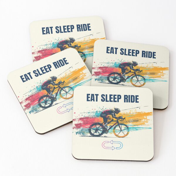 Item preview, Eat Sleep Ride Repeat Cycling T-Shirt | Funny Gift for Cyclists & Bike Lovers designed and sold by endurothreads.