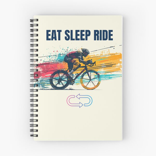 Item preview, Eat Sleep Ride Repeat Cycling T-Shirt | Funny Gift for Cyclists & Bike Lovers designed and sold by endurothreads.