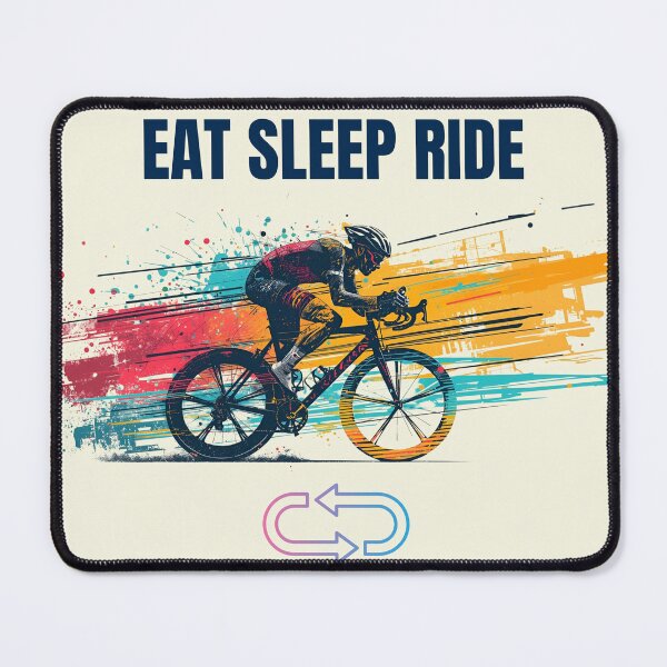 Item preview, Eat Sleep Ride Repeat Cycling T-Shirt | Funny Gift for Cyclists & Bike Lovers designed and sold by endurothreads.