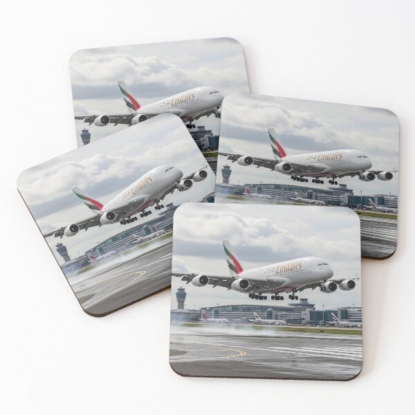 Item preview, Emirates Airbus A380 Graceful Landing designed and sold by Skyframe Aviation.