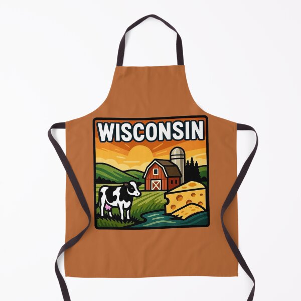 Item preview, Wisconsin USA - Dairy Farm & Cheese designed and sold by Myra365Art.