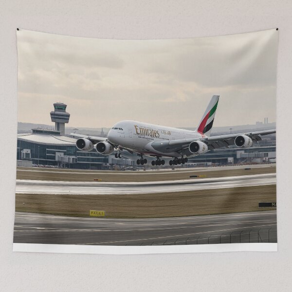 Item preview, Emirates Airbus A380 Graceful Landing designed and sold by Skyframe Aviation.