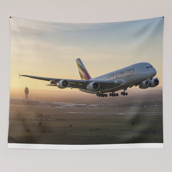 Item preview, Emirates Airbus A380 Graceful Landing designed and sold by Skyframe Aviation.