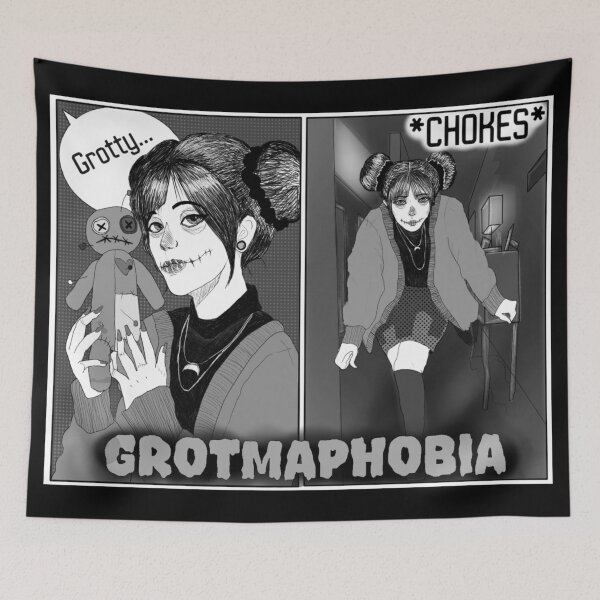 Item preview, GROTMOPHOBIA October Merch designed and sold by GrottysqueArt.