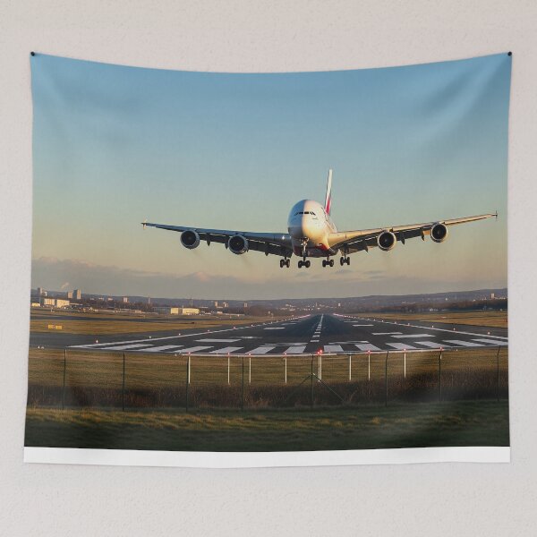 Item preview, Emirates Airbus A380 Graceful Landing designed and sold by Skyframe Aviation.