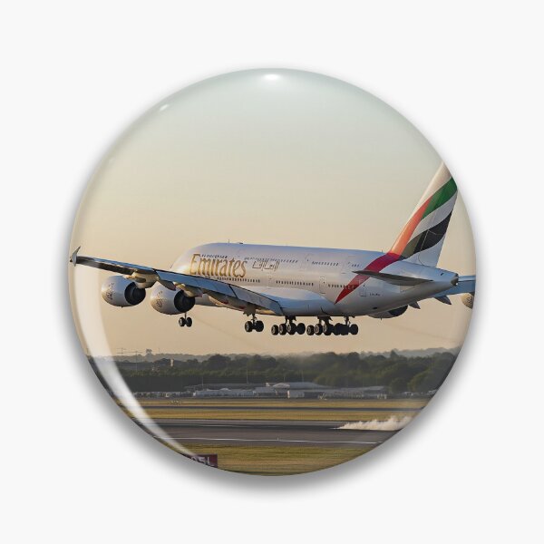 Item preview, Emirates Airbus A380 Graceful Landing designed and sold by Skyframe Aviation.