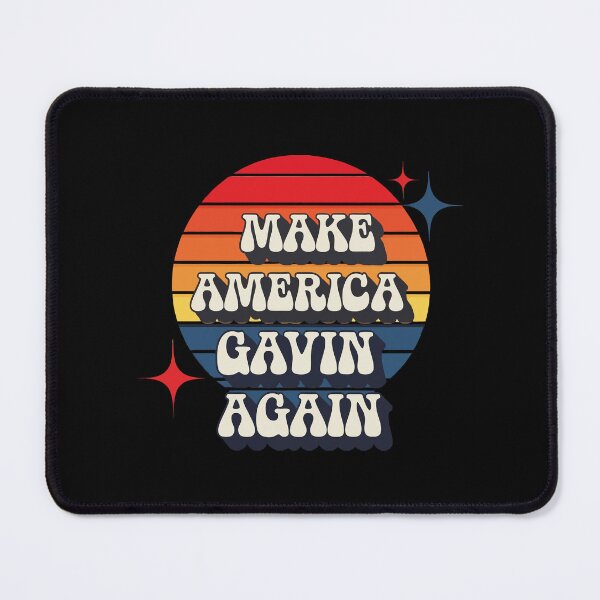 Item preview, Make America Gavin Again - Retro Sunset designed and sold by GTOxyz117.