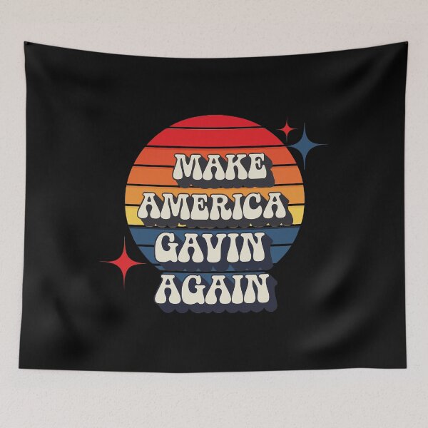 Item preview, Make America Gavin Again - Retro Sunset  designed and sold by GTOxyz117.