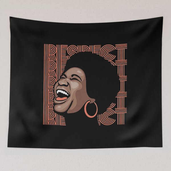 Item preview, Aretha Franklin - Aretha Respect Hoops designed and sold by xamiueiux.