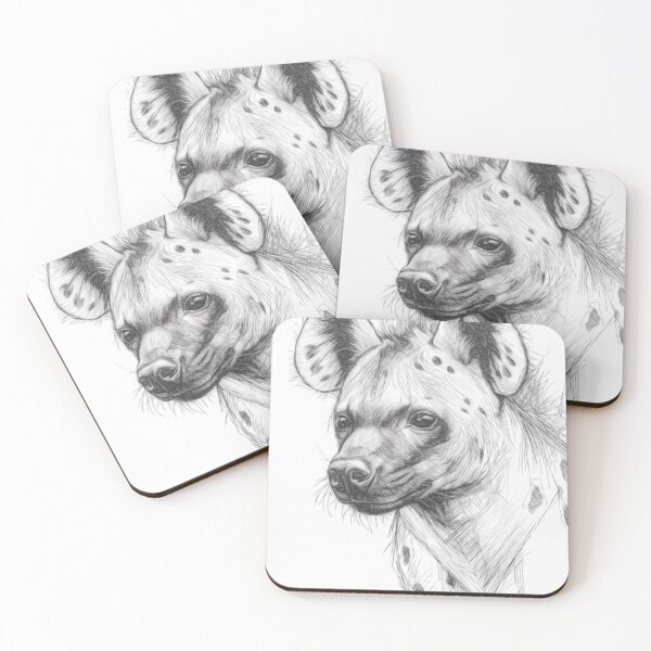 Item preview, Spotted Hyena Sketch designed and sold by Leon Woods Pencil Art.