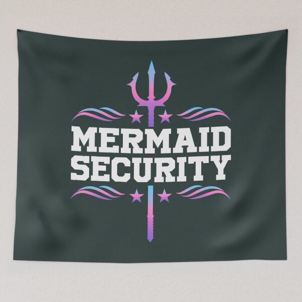 Item preview, Mermaid Security Tees 	s 	 Swimmer Dad Merdad Trident 		 designed and sold by kmgkbodsksb98.