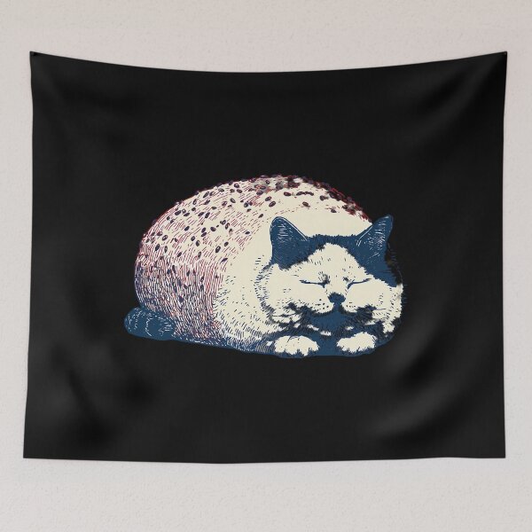 Item preview,  Cat Loaf Cozy Pen And Ink Illustration designed and sold by Braedeneest.