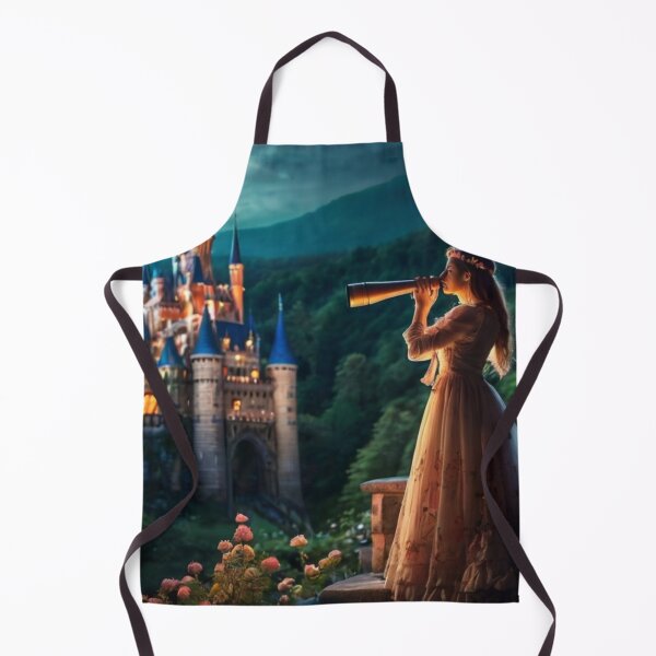 Item preview, Dreaming Lady Beneath the Night Sky and Castle Lights designed and sold by BlareBlare.