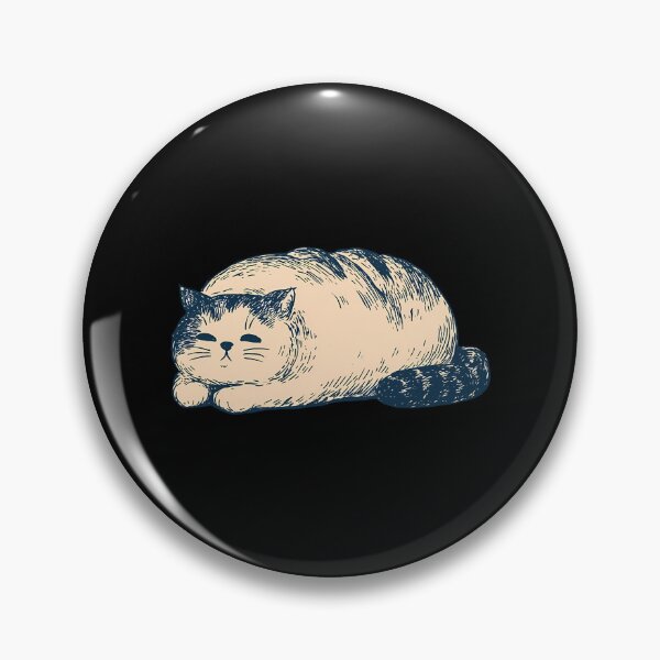 Item preview,  Cat Loaf Illustration Vintage Ink Sketch designed and sold by Braedeneest.