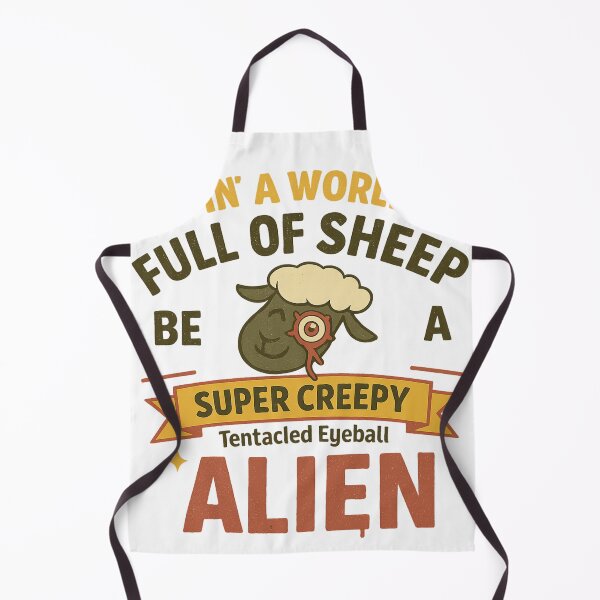 Item preview, In a World Full of Sheep Be a Super Creepy Tentacled Eyeball Alien | Weird Funny Quote designed and sold by haitrieuic96.