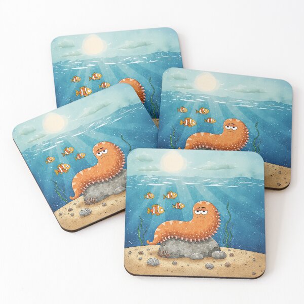 Item preview, Funny Octopus on a Rock designed and sold by Whimsical Hug.