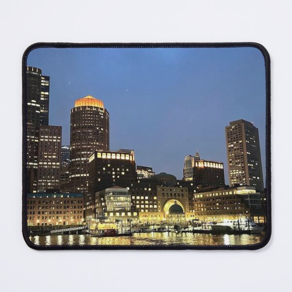 Item preview, Boston Harbor Night Skyline designed and sold by Veronicaadvan.