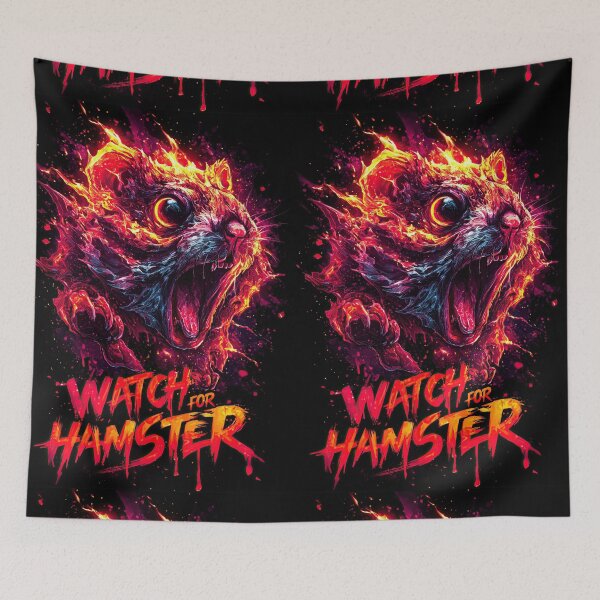 Item preview, Apocalyptic Screaming Fire Hamster designed and sold by Piotrek0001.
