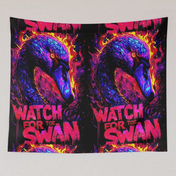 Item preview, Cyberpunk Swan in a Pink Inferno designed and sold by Piotrek0001.