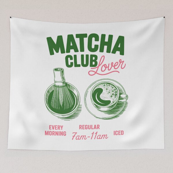 Item preview, Matcha Club Regular or Ice Green Tea Matcha Latte designed and sold by PunkNation-Arts.