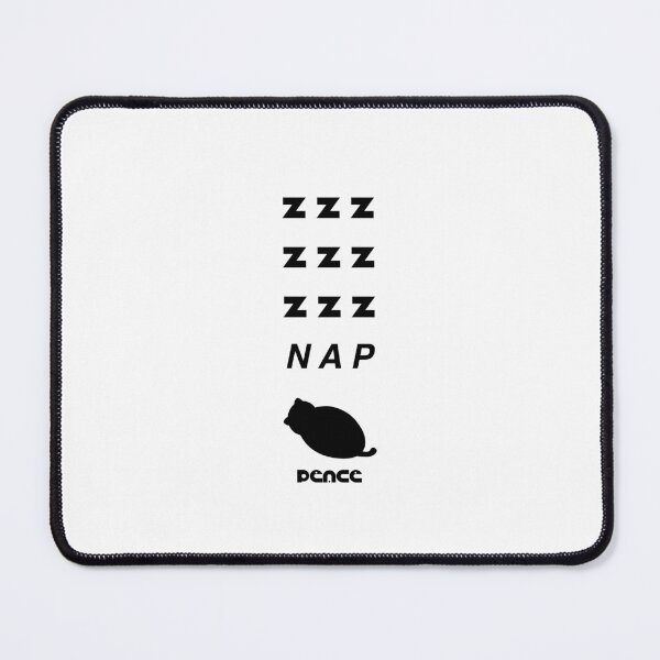 Item preview, Nap Time Cat - ZZZ for Peace, Minimalist ZZZ NAP PEACE Graphic designed and sold by Red Onion.