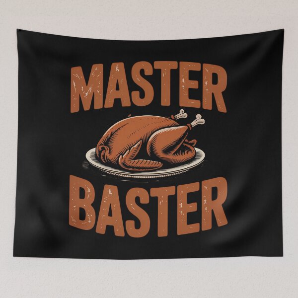 Item preview, Master Baster Turkey Print Happy Thanksgiving Day designed and sold by PunkNation-Arts.