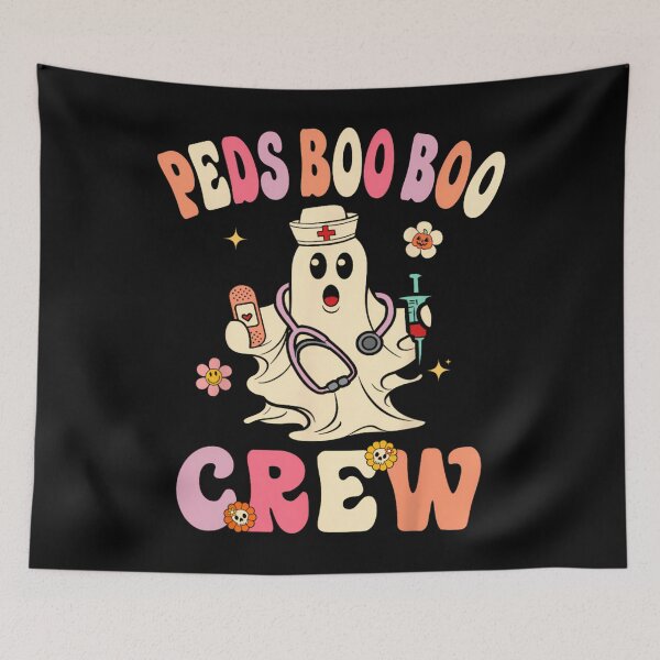 Item preview, Peds Nurse Boo Crew Retro Halloween Pediatric Nurse 		 designed and sold by hacbbtkhuw71.