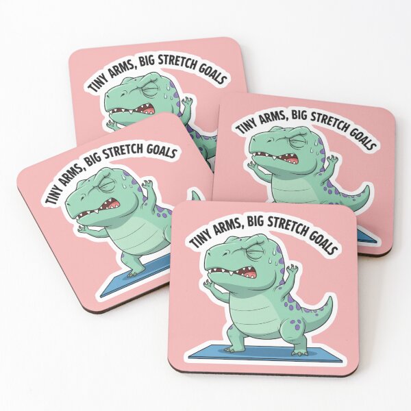 Item preview, T Rex Struggling to Stretch Workout Motivation Cute Dino Gym Humor Gift designed and sold by bvdesignart.