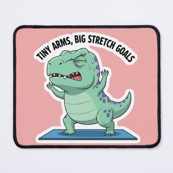 Item preview, T Rex Struggling to Stretch Workout Motivation Cute Dino Gym Humor Gift designed and sold by bvdesignart.
