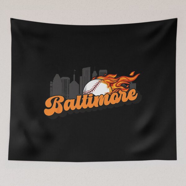 Item preview, Baltimore Baseball Vintage City Skyline Retro Baseball Lover 		 designed and sold by wnpqfwmrl28.