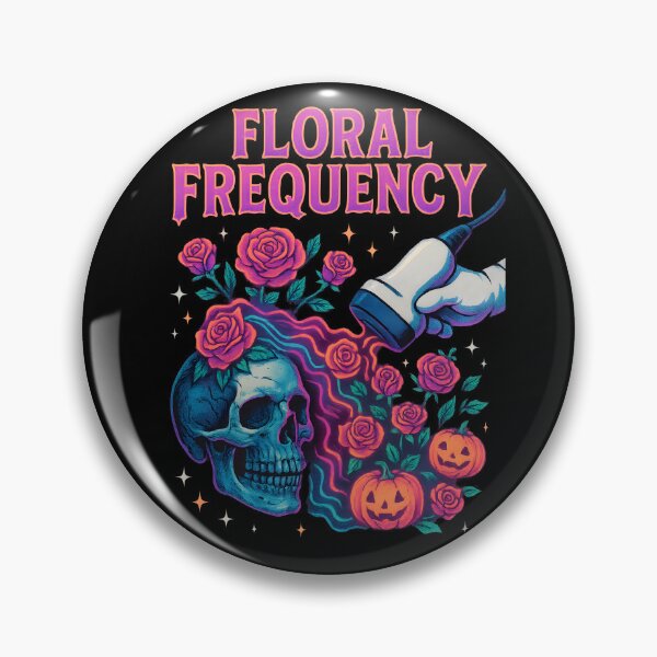 Item preview, Floral Frequency – Halloween Radiologist Sonographer Floral Anatomy Design designed and sold by ClinicalHubs.
