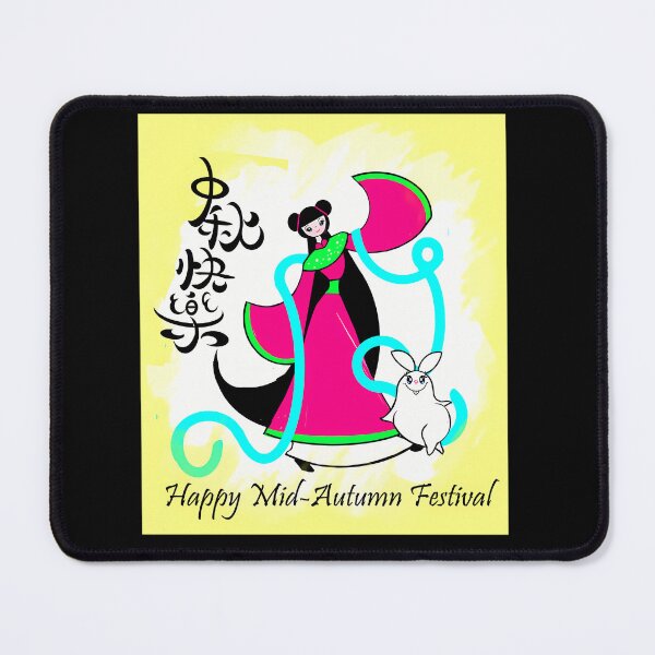 Item preview, Happy Mid-Autumn Festival - Fairy And Bunny ( Rabbit ) designed and sold by LoriSandra.