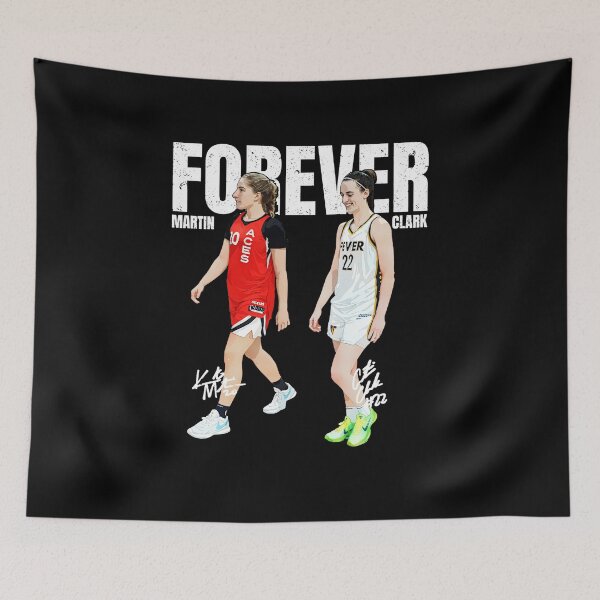 Item preview, Kate Martin & Caitlin Clark Forever Friend Basketball Cartoon  designed and sold by Kipoandtheage73.
