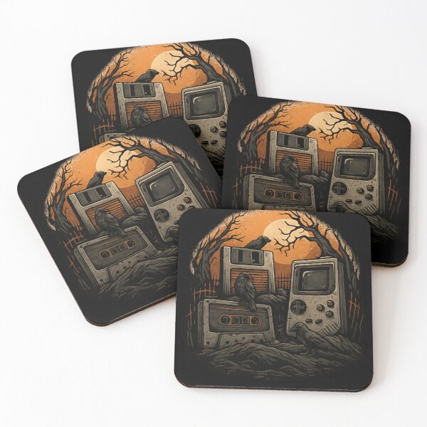 Item preview, Retro Horror Graveyard | Cassette & GameBoy Gothic Halloween designed and sold by haitrieuic96.