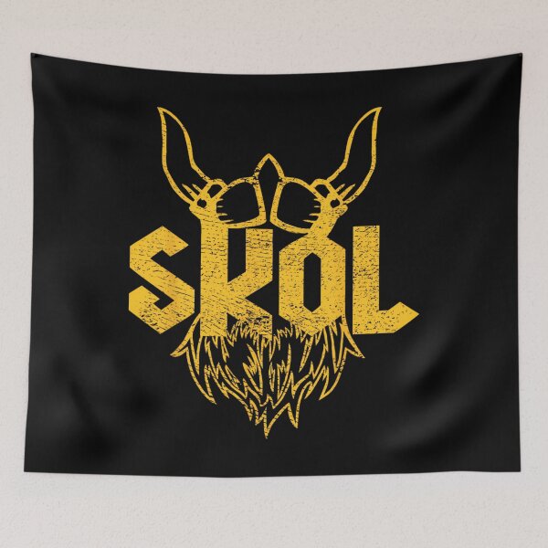 Item preview, Skol Vikings 	 with Helmet and Beard - Distressed	 designed and sold by direvluwteq71.