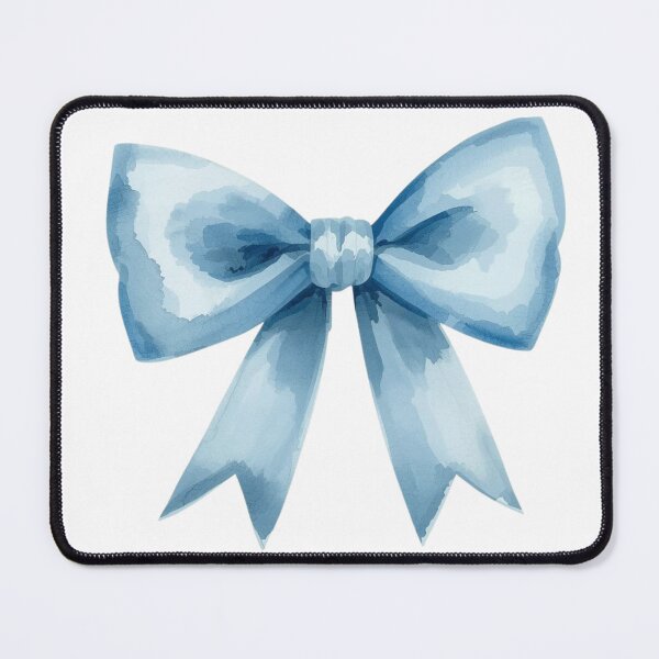 Item preview, Watercolor Blue Ribbon Bow Sticker – Cute Hand-Drawn Decorative Design designed and sold by CoconutCoastDesigns.