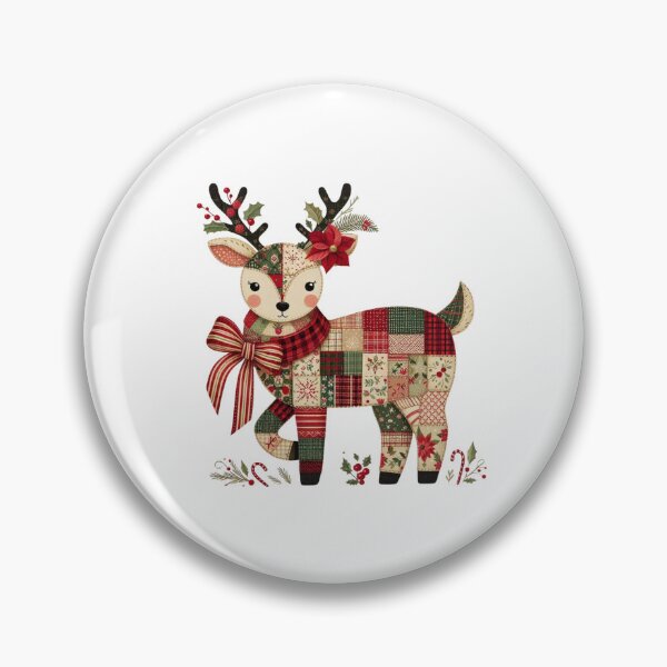 Item preview, Reindeer Christmas Patchwork | Cozy Holiday Quilt Design designed and sold by Teecha45.