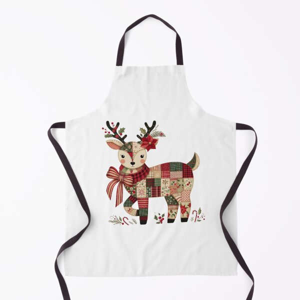 Item preview, Reindeer Christmas Patchwork | Cozy Holiday Quilt Design designed and sold by Teecha45.