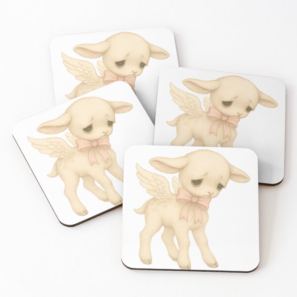 Item preview, Sad Coquette Lamb Sticker designed and sold by Sugar&Shadows.