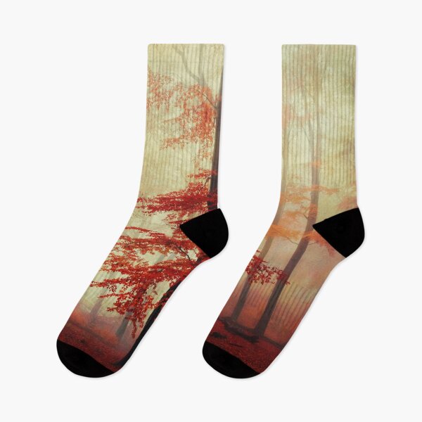 Item preview, Fall in Red - Beech Tree with Fall Foliage designed and sold by Dyrk Wyst Redbubble Shop.