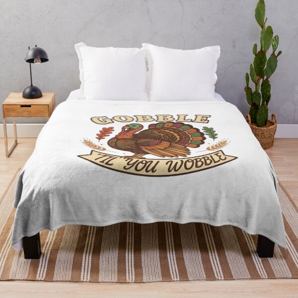 Item preview, Classic Thanksgiving Turkey Day Apparel | Gobble 'Til You Wobble Vintage Cartoon Retro Holiday Gift designed and sold by Wear Sculpt.