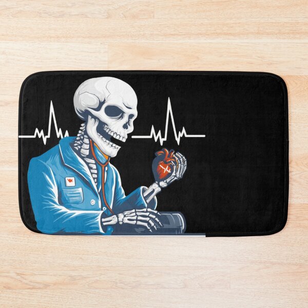 Item preview, Halloween Cardiologist  Skeleton Holding Heart  designed and sold by CrunchyGoats.