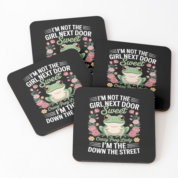 Item preview, I'm Not Sweet Girl Next Door I'm The Crazy Frog Lady Down designed and sold by August4Laughs25.